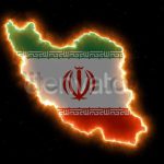 دانلود بک گراند موشن گرافیک پرچم ایران روی نقشه