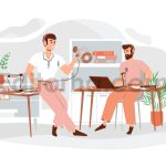 دانلود وکتور لایه باز ضبط پادکست صوتی