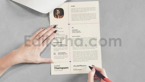 دانلود فایل لایه باز رزومه مدرن