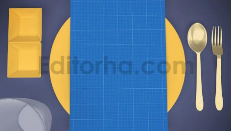 دانلود لایه باز موکاپ منو رستوران