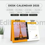 دانلود فایل لایه باز تقویم رومیزی