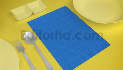 دانلود لایه باز موکاپ منو رستوران
