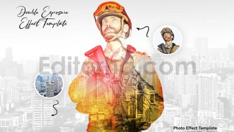 دانلود اکشن فتوشاپ افکت دابل اکسپوژر یا ترکیب تصاویر