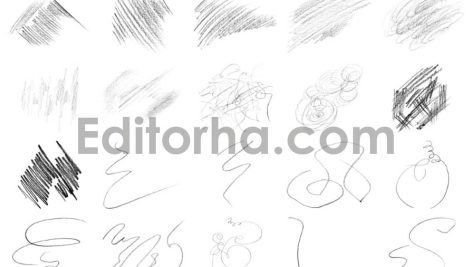 دانلود براش مدادی فتوشاپ Pencil Brushes