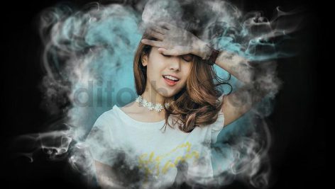 دانلود اکشن فتوشاپ ایجاد افکت دود بر روی عکس