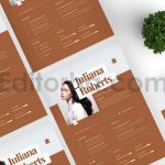 دانلود فایل لایه باز رزومه مینیمال