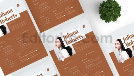 دانلود فایل لایه باز رزومه مینیمال