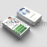 دانلود طرح لایه باز کارت ویزیت بیمارستان عمودی