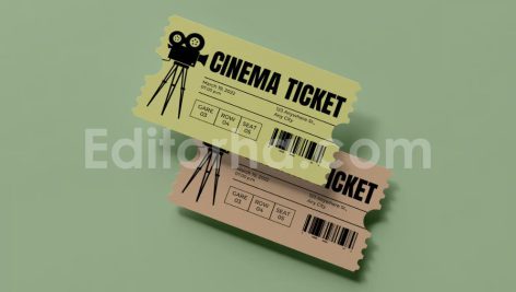 دانلود فایل لایه باز بلیط سینما