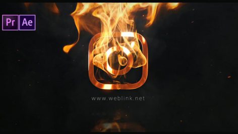 دانلود پروژه آماده پریمیر: لوگو موشن با افکت انفجار آتش و دود