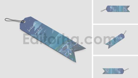 دانلود موکاپ بوک مارک، نشانک کتاب طرح شهری