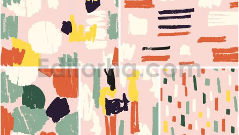 دانلود پترن آبستره خطوط ماژیک نشانگر Abstract Marker Strokes Patterns