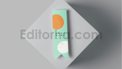 دانلود موکاپ بوک مارک، نشانک کتاب طرح دایره