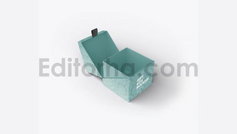 دانلود موکاپ جعبه مقوایی هدیه Gift Cardboard Box Mockup