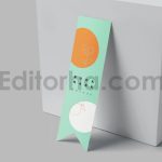 دانلود موکاپ بوک مارک، نشانک کتاب طرح دایره