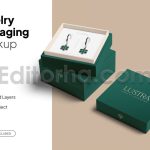 دانلود موکاپ لایه باز جعبه جواهرات Jewelry Box Mockup
