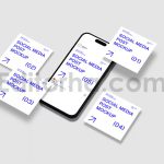 دانلود پک موکاپ پست شبکه اجتماعی Social Media Post Mockup V.05