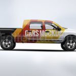 دانلود موکاپ کامیون پیکاپ Pickup Truck Mock-Up