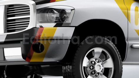 دانلود موکاپ کامیون پیکاپ Pickup Truck Mock-Up