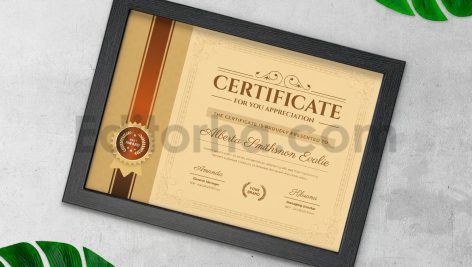 دانلود فایل لایه باز سرتیفیکیت کلاسیک