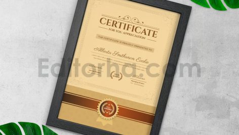 دانلود فایل لایه باز سرتیفیکیت کلاسیک