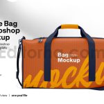دانلود موکاپ کیف دافل Duffle bag mockup