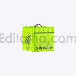 دانلود موکاپ کیف حمل فست فود Fast Food Delivery Bag Mockup