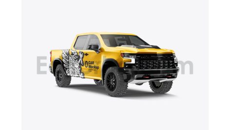 دانلود موکاپ نیسان پیکاپ Set Pickup Truck Mockup