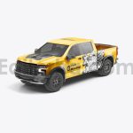 دانلود موکاپ نیسان پیکاپ Set Pickup Truck Mockup