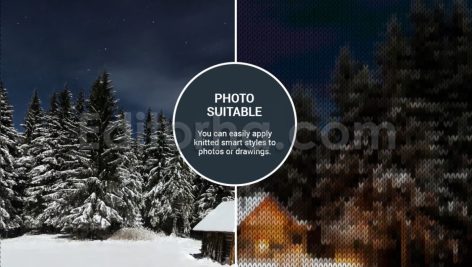 دانلود فایل افکت بافتنی هوشمند Smart Knitted Effect