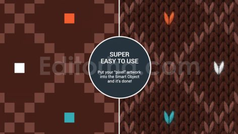 دانلود فایل افکت بافتنی هوشمند Smart Knitted Effect