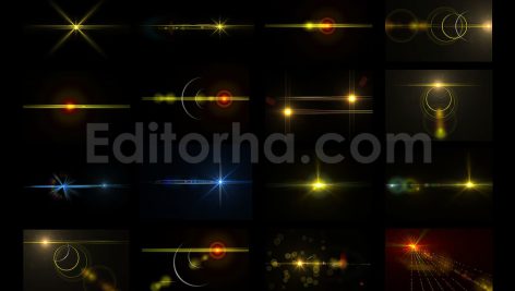 دانلود مجموعه ۵۰ عددی افکت نور درخشان و فلر لنز