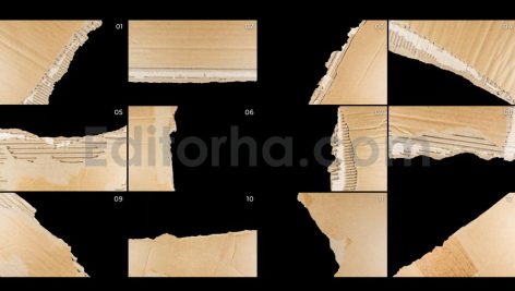 دانلود مجموعه 12 عددی تکسچر مقوا پاره شده