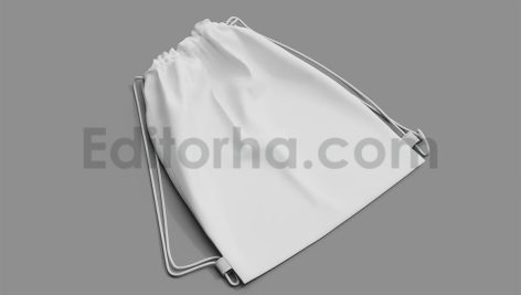 دانلود موکاپ کیف بندکشی Drawstring Bag Mockup