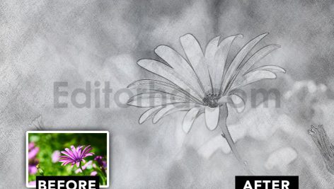 دانلود فایل افکت عکس طراحی با مداد Pencil Sketch Photo Effect