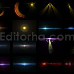 دانلود مجموعه ۵۰ عددی افکت نور درخشان و فلر لنز