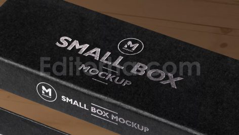 دانلود موکاپ جعبه سیاه مستطیلی ۵ Black Rectangular Box Mockups