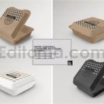 دانلود پک ۸ تایی موکاپ بسته‌بندی جعبه کاغذی غذا Paper Food Box Packaging Mockups Vol. 08