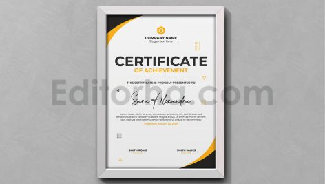 دانلود فایل لایه باز سرتیفیکیت در دو شکل Certificate Templates