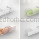 دانلود موکاپ بسته‌بندی جعبه کشویی شفاف Clear Sleeve Box Packaging Mockup