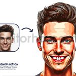 دانلود اکشن وکتوری کارتون فتوشاپ