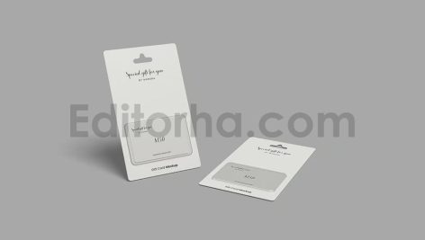 موکاپ گیفت کارت یا کارت هدیه