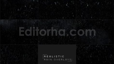 دانلود مجموعه ۲۵ تایی اورلی بارانی سری اول Realistic Rain Overlays