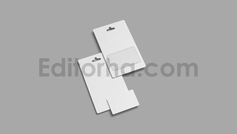 دانلود موکاپ گیفت کارت یا کارت هدیه با بسته‌بندی FA – Gift Card Mockup