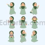 دانلود مجموعه ۱۵ عددی وکتور کودکان باحجاب