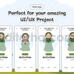 دانلود مجموعه ۱۵ عددی وکتور کودکان باحجاب