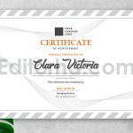 دانلود فایل لایه باز سرتیفیکیت خاکستری Simple Grey Certificate