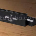 دانلود موکاپ جعبه سیاه مستطیلی ۵ Black Rectangular Box Mockups