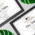 دانلود فایل لایه باز سرتیفیکیت خاکستری Simple Grey Certificate