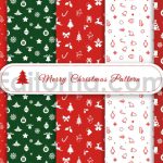 دانلود پکیج پترن تبریک کریسمس Merry Christmas Pattern
